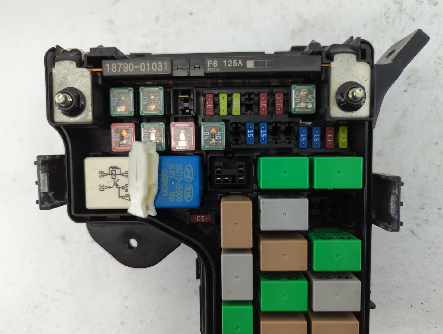2012-2014 Hyundai Veloster Fusebox Fuse Box Panel Relay Module P/N:91236 2V375 Fits Fits 2012 2013 2014 OEM Used Auto Parts 