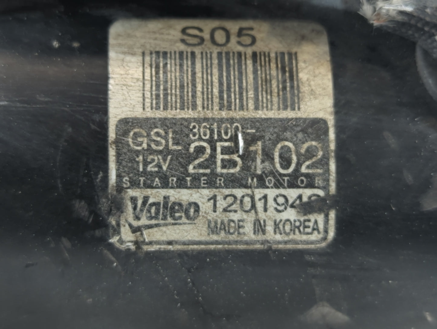 2013-2017 Hyundai Veloster Car Starter Motor Solenoid OEM P/N:120194 36100-2B102 Fits Fits 2012 2013 2014 2015 2016 2017 OEM