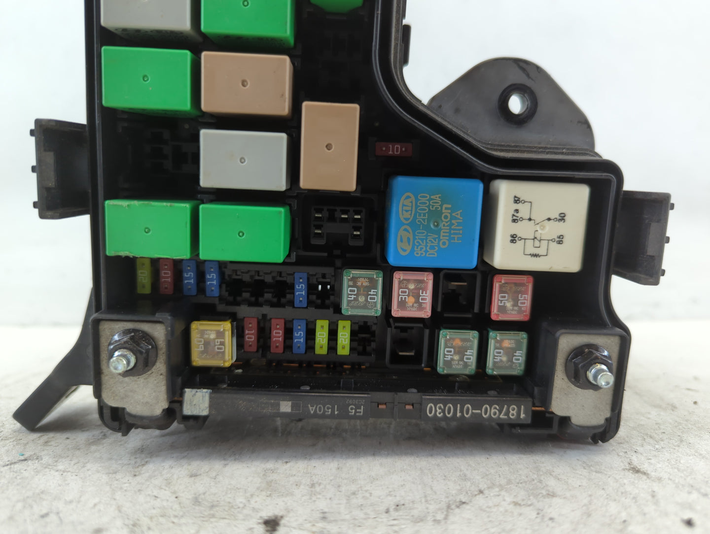2012-2014 Hyundai Veloster Fusebox Fuse Box Panel Relay Module P/N:91300 2V012 Fits Fits 2012 2013 2014 OEM Used Auto Parts 
