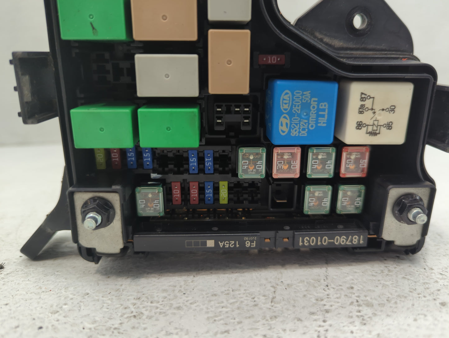 2012-2014 Hyundai Veloster Fusebox Fuse Box Panel Relay Module P/N:91236 2V375 Fits Fits 2012 2013 2014 OEM Used Auto Parts 