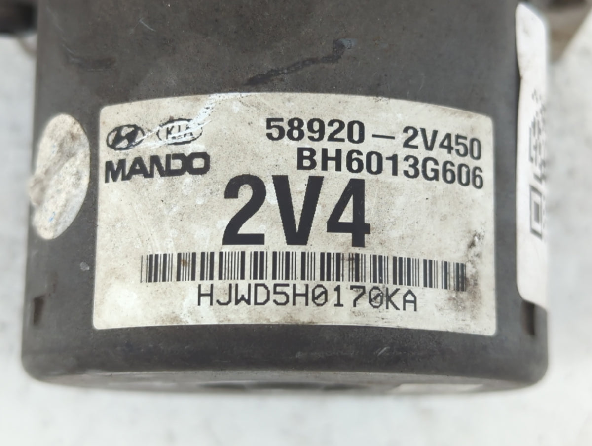 2013 Hyundai Veloster Anti-Lock Brake ABS Pump Module Actuator OEM P/N:58920-2V450 Fits OEM Used Auto Parts - Oemusedautopar
