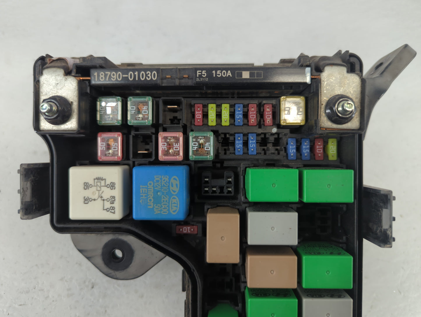 2012-2014 Hyundai Veloster Fusebox Fuse Box Panel Relay Module P/N:913012V024 Fits Fits 2012 2013 2014 OEM Used Auto Parts -