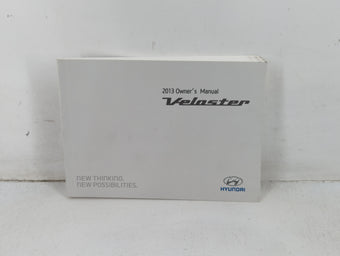 compare product 2013 Hyundai Veloster Owners Manual Book Guide P/N:D2VO-EU37K OEM Used Auto Parts