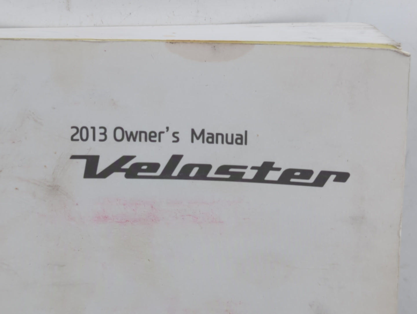 2013 Hyundai Veloster Owners Manual Book Guide P/N:A2V0-EU29E OEM Used Auto Parts - Oemusedautoparts1.com