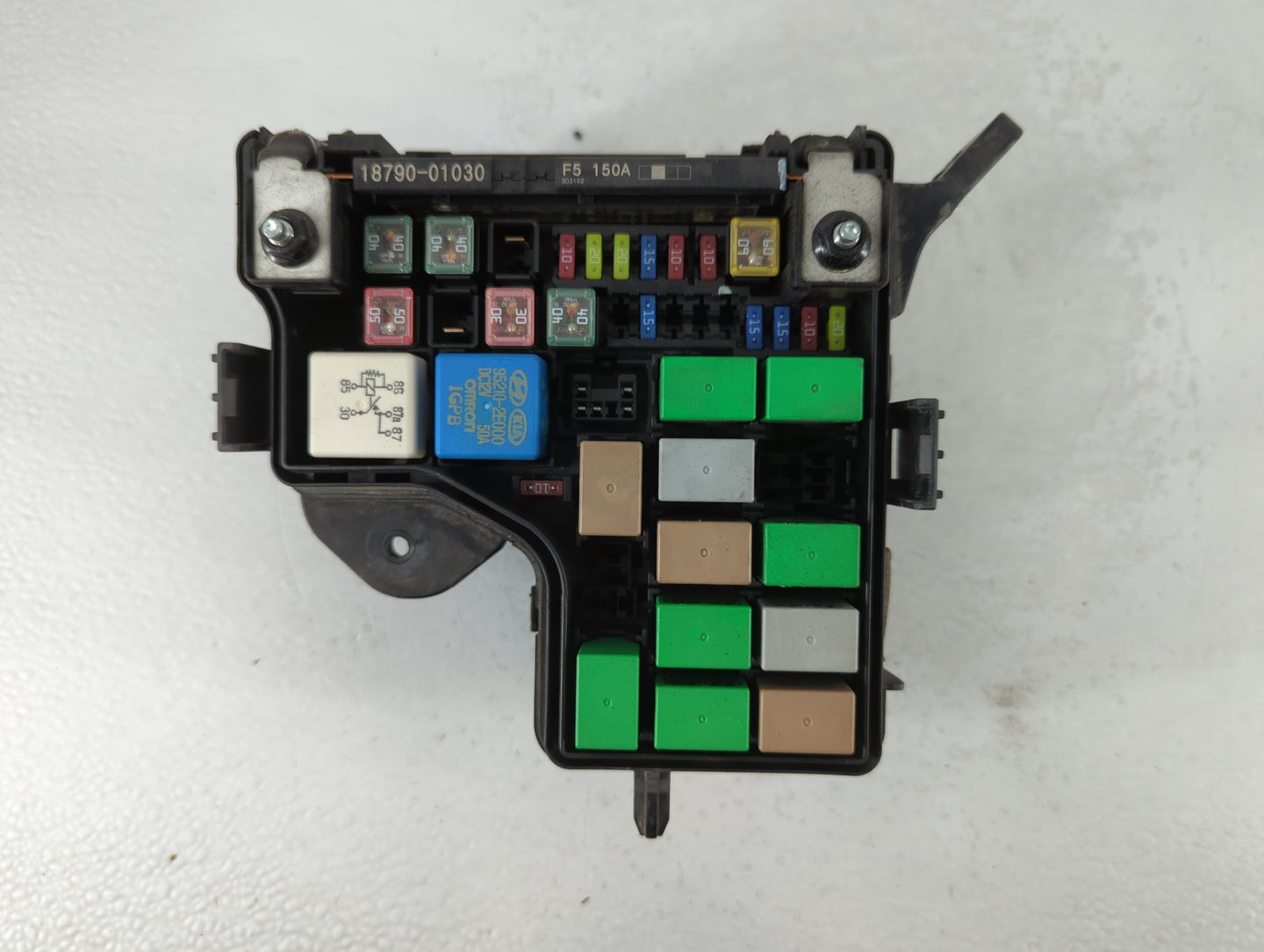 2012-2014 Hyundai Veloster Fusebox Fuse Box Panel Relay Module P/N:91301 2V024 Fits Fits 2012 2013 2014 OEM Used Auto Parts 