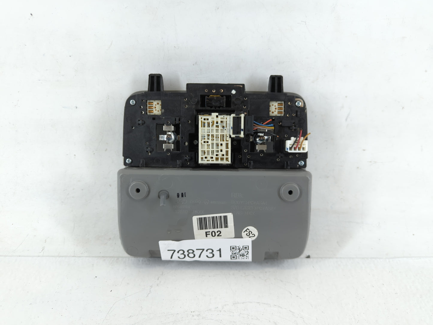 2013 Hyundai Veloster Overhead Roof Console - Oemusedautoparts1.com