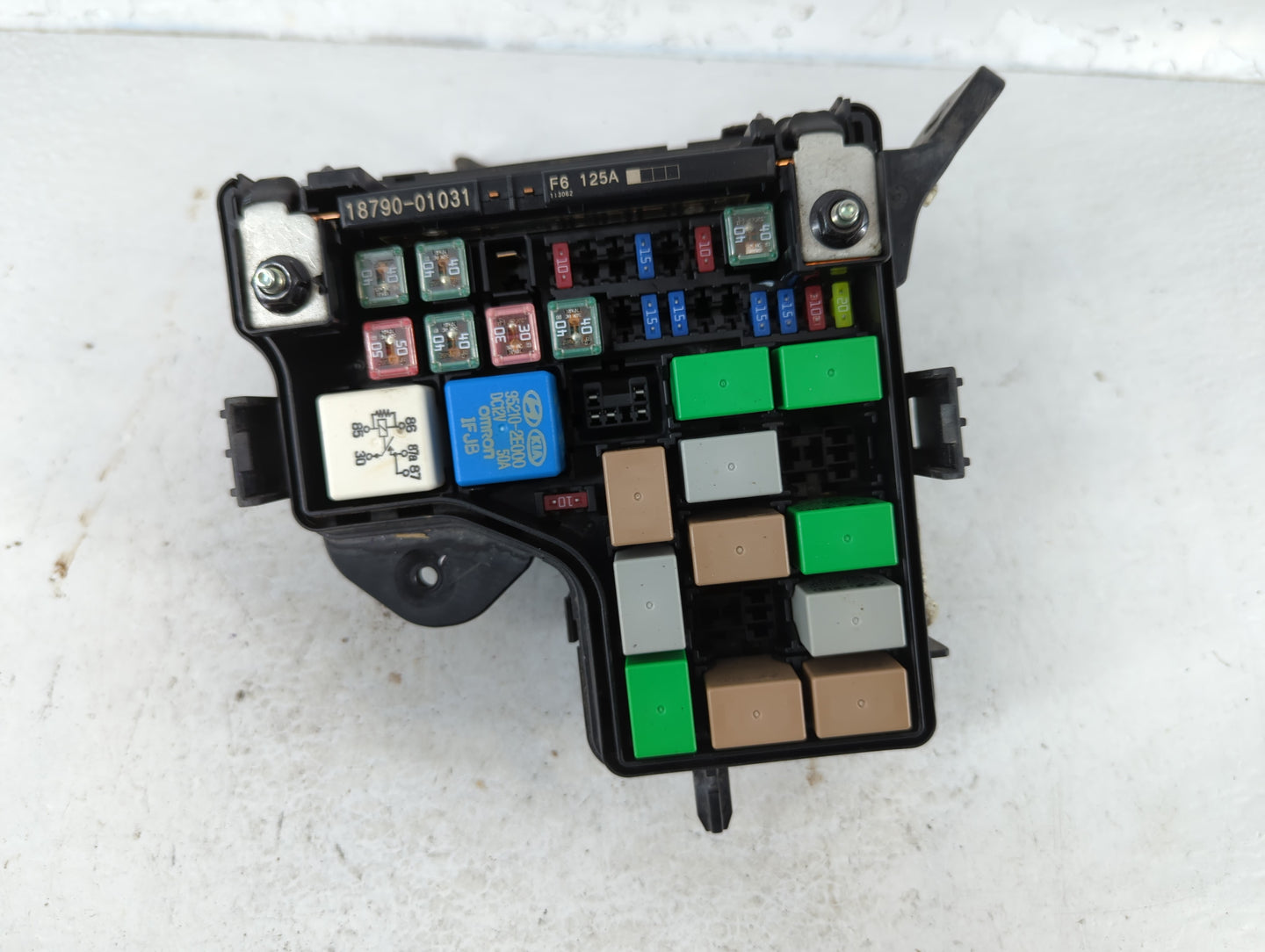 2012-2014 Hyundai Veloster Fusebox Fuse Box Panel Relay Module P/N:91236 2V615 Fits Fits 2012 2013 2014 OEM Used Auto Parts 