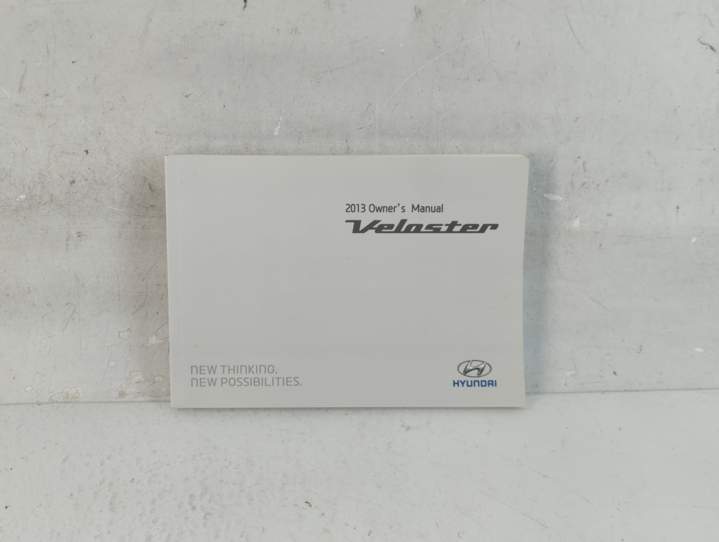 2013 Hyundai Veloster Owners Manual Book Guide P/N:A2V0-EU32H OEM Used Auto Parts - Oemusedautoparts1.com