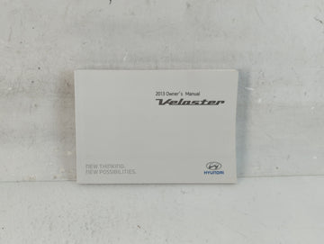 2013 Hyundai Veloster Owners Manual Book Guide P/N:A2V0-EU32H OEM Used Auto Parts - Oemusedautoparts1.com