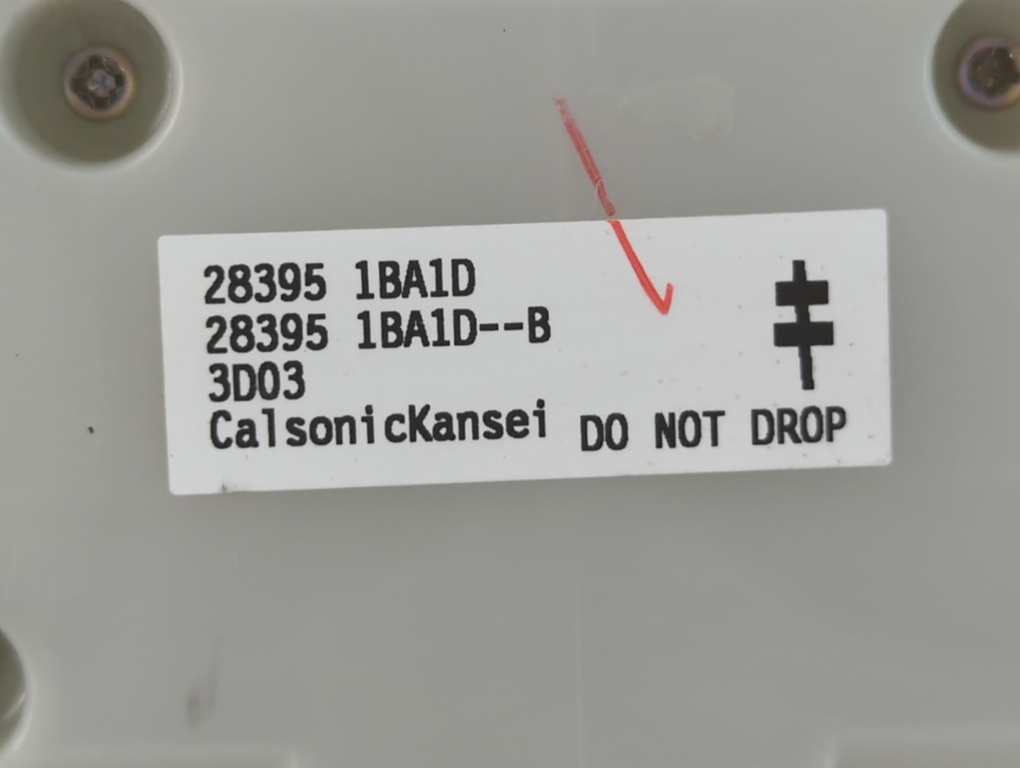 2013 Infiniti Ex37 Climate Control Module Temperature AC/Heater Replacement P/N:28395 1BA1D Fits OEM Used Auto Parts - Oemus