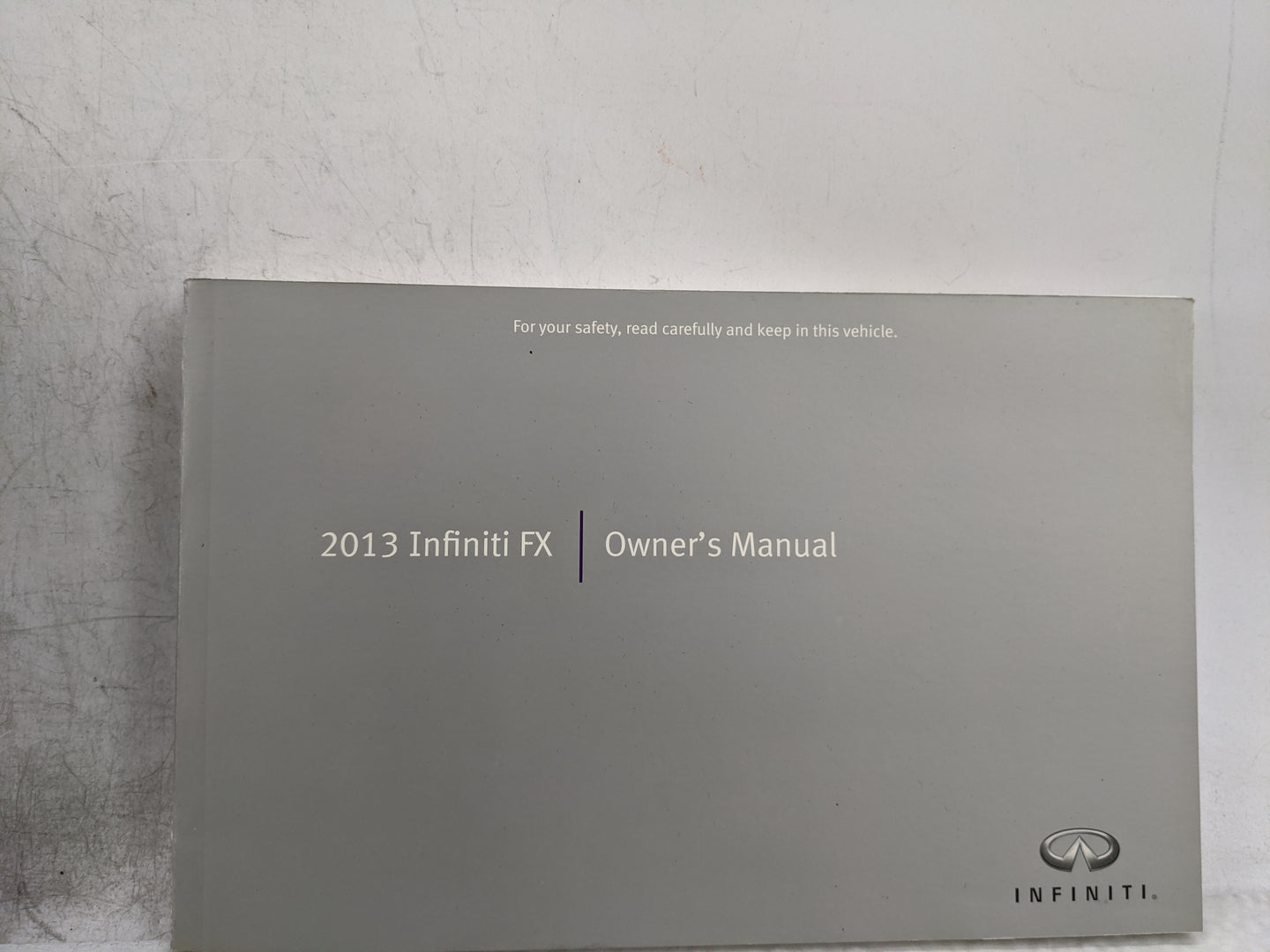 2013 Infiniti Fx35 Owners Manual Book Guide OEM Used Auto Parts - Oemusedautoparts1.com