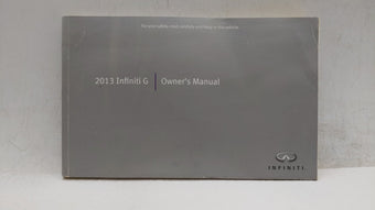 compare product 2013 Infiniti G35 Owners Manual Book Guide OEM Used Auto Parts
