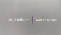 2013 Infiniti G35 Owners Manual Book Guide OEM Used Auto Parts - Oemusedautoparts1.com