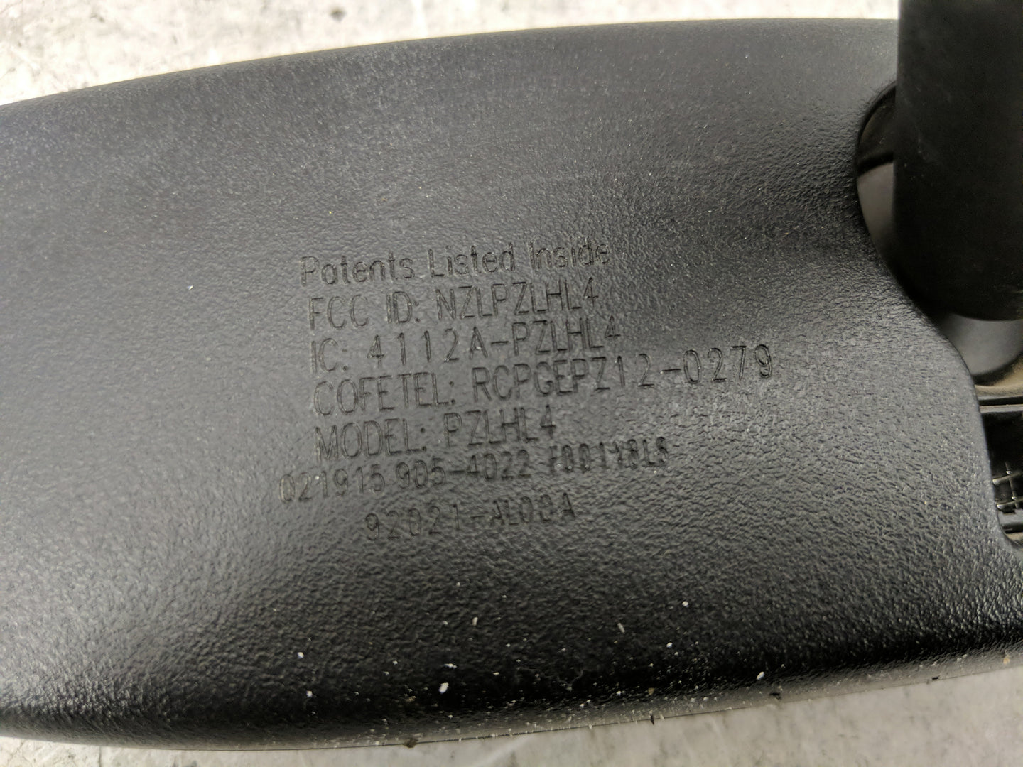 2013 Infiniti G37 Interior Rear View Mirror Replacement OEM P/N:4112A-PZLHL4 Fits OEM Used Auto Parts - Oemusedautoparts1.co