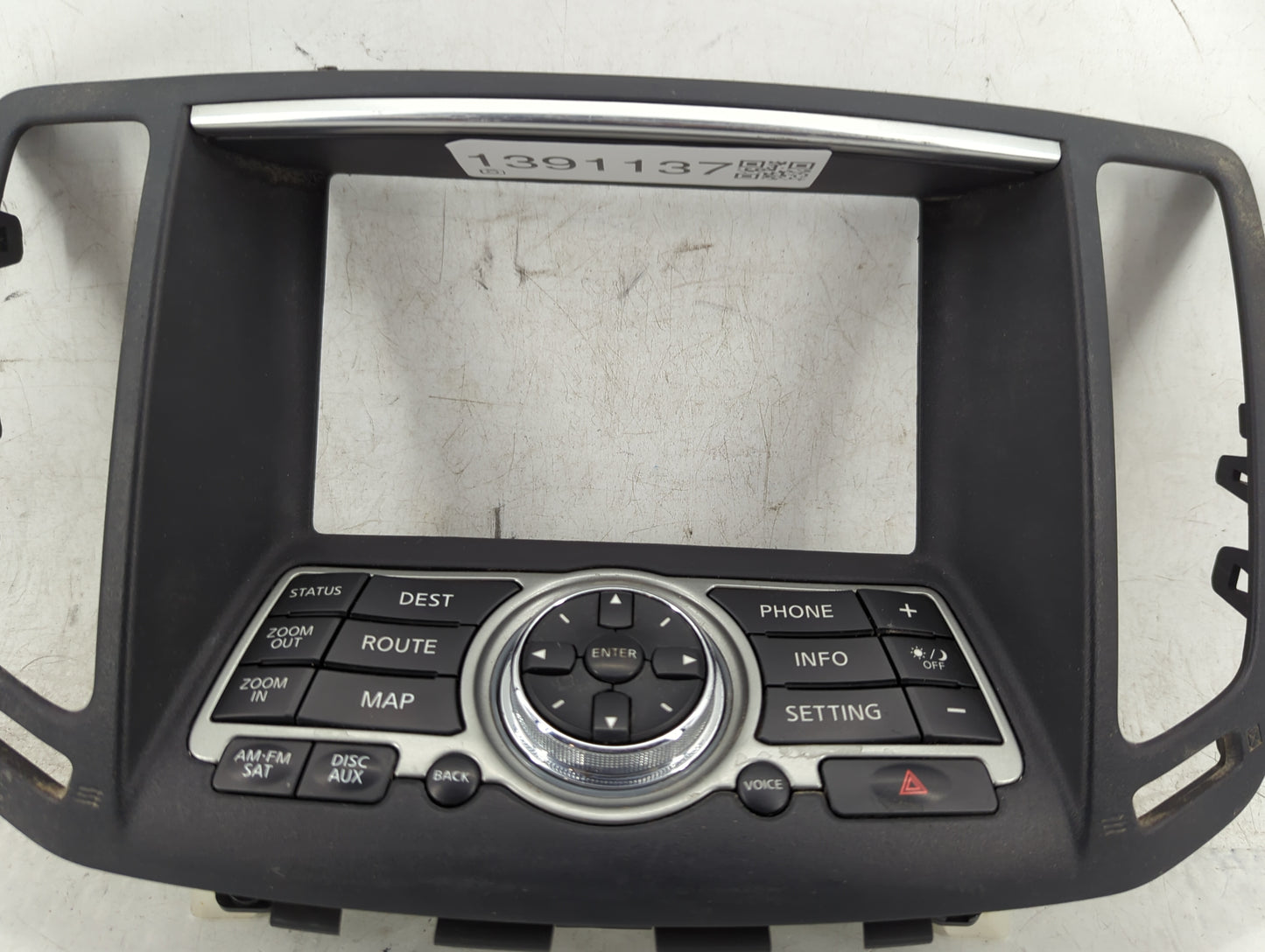 2008-2013 Infiniti G37 Radio AM FM Cd Player Receiver Replacement P/N:28395-1UF1A Fits OEM Used Auto Parts - Oemusedautopart