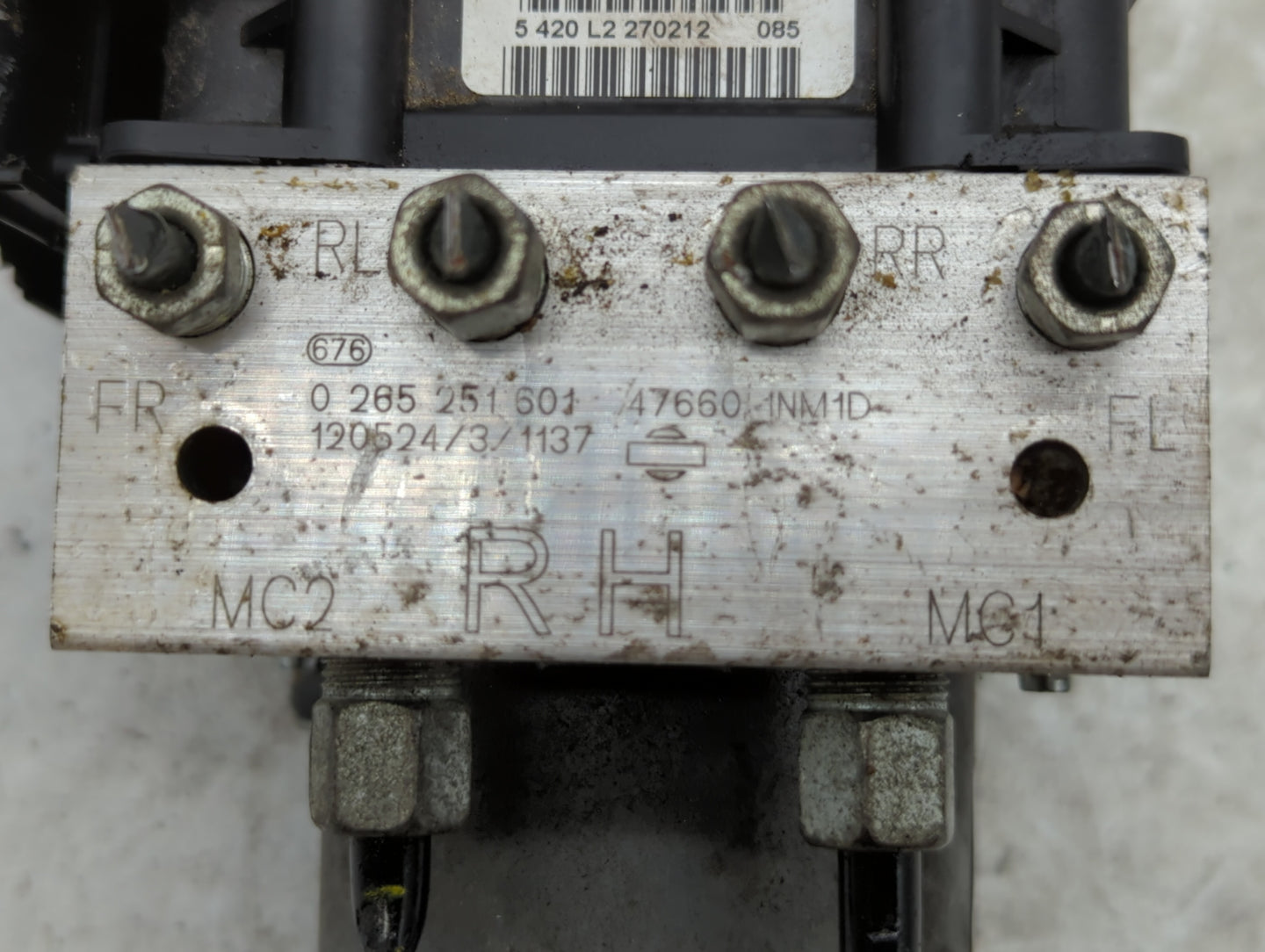 2011-2013 Infiniti G37 ABS Pump Control Module Replacement P/N:47660 1NM1D 0 265 951 629 Fits Fits 2011 2012 2013 2015 OEM U