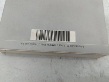 2013 Infiniti Jx Owners Manual Book Guide P/N:OM3E 0L50U1 OEM Used Auto Parts