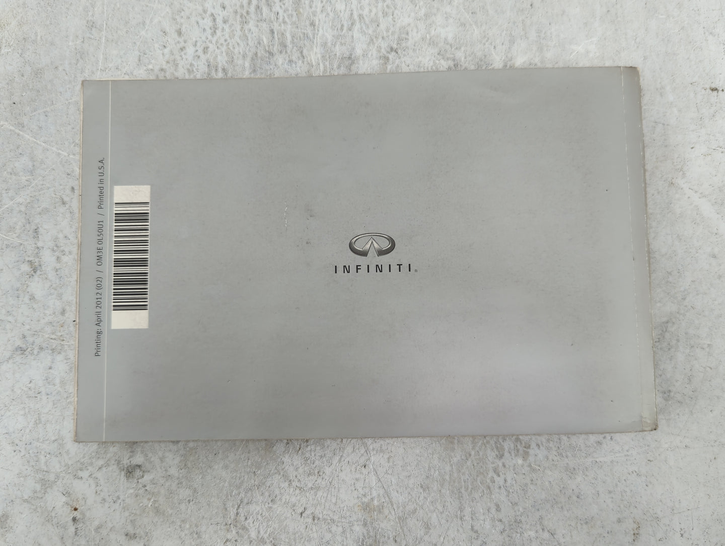 2013 Infiniti Jx Owners Manual Book Guide P/N:OM3E 0L50U1 OEM Used Auto Parts - Oemusedautoparts1.com