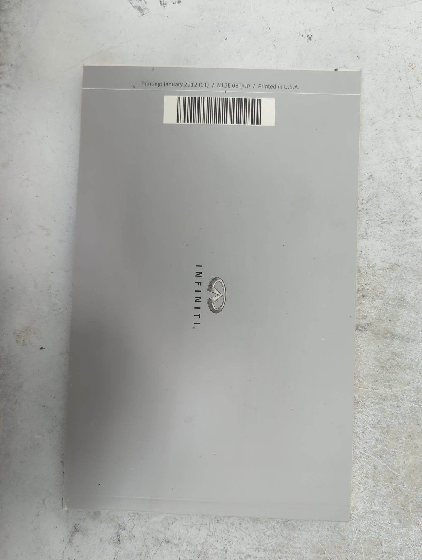 2013 Infiniti Jx Owners Manual Book Guide P/N:N13E 08TJU0 OEM Used Auto Parts - Oemusedautoparts1.com