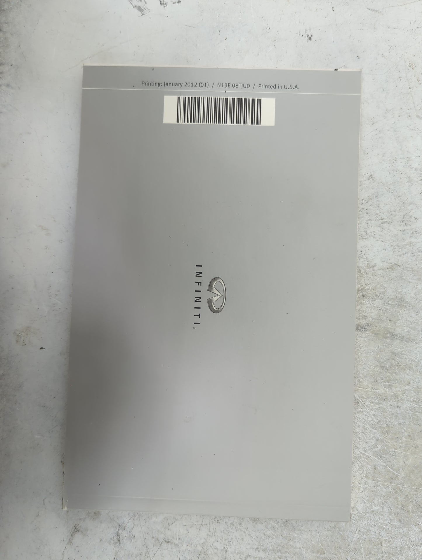 2013 Infiniti Jx Owners Manual Book Guide P/N:N13E 08TJU0 OEM Used Auto Parts - Oemusedautoparts1.com