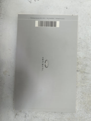 2013 Infiniti Jx Owners Manual Book Guide P/N:N13E 08TJU0 OEM Used Auto Parts