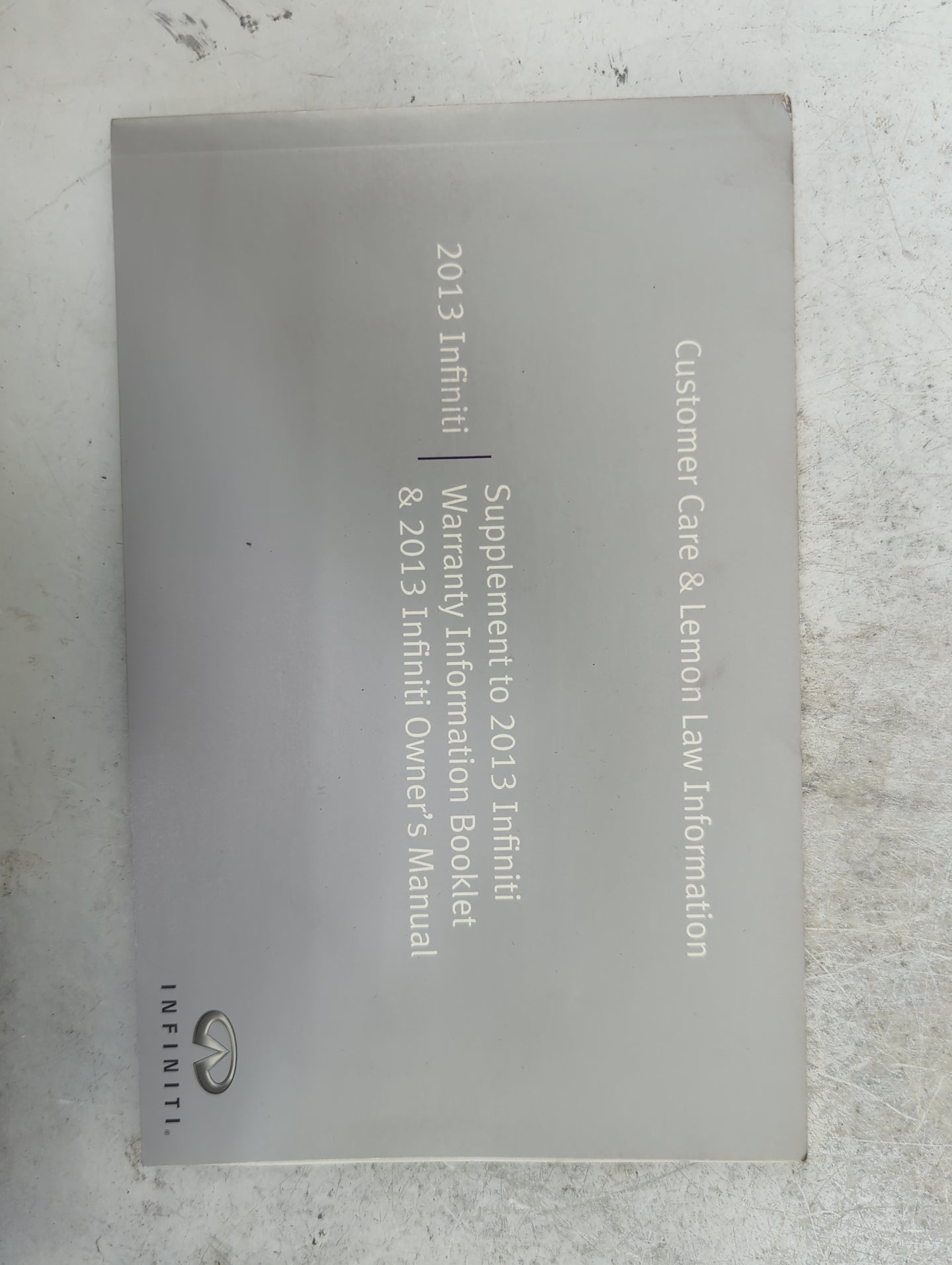 2013 Infiniti Jx Owners Manual Book Guide P/N:N13E 08TJU0 OEM Used Auto Parts - Oemusedautoparts1.com