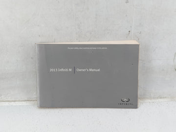 2013 Infiniti M35 Owners Manual Book Guide OEM Used Auto Parts - Oemusedautoparts1.com