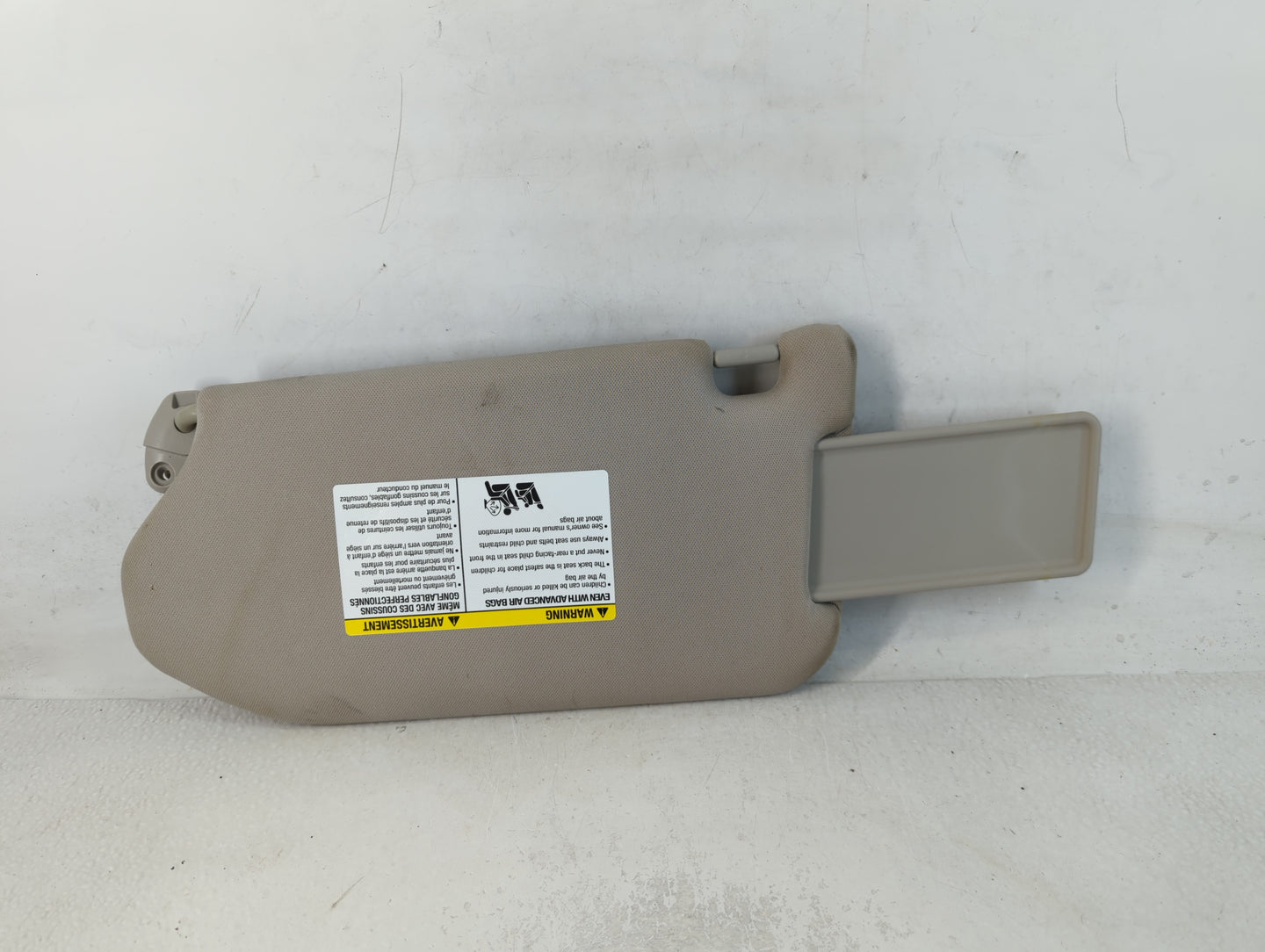 2013 Infiniti Qx60 Sun Visor Shade Replacement Passenger Right Mirror Fits OEM Used Auto Parts - Oemusedautoparts1.com