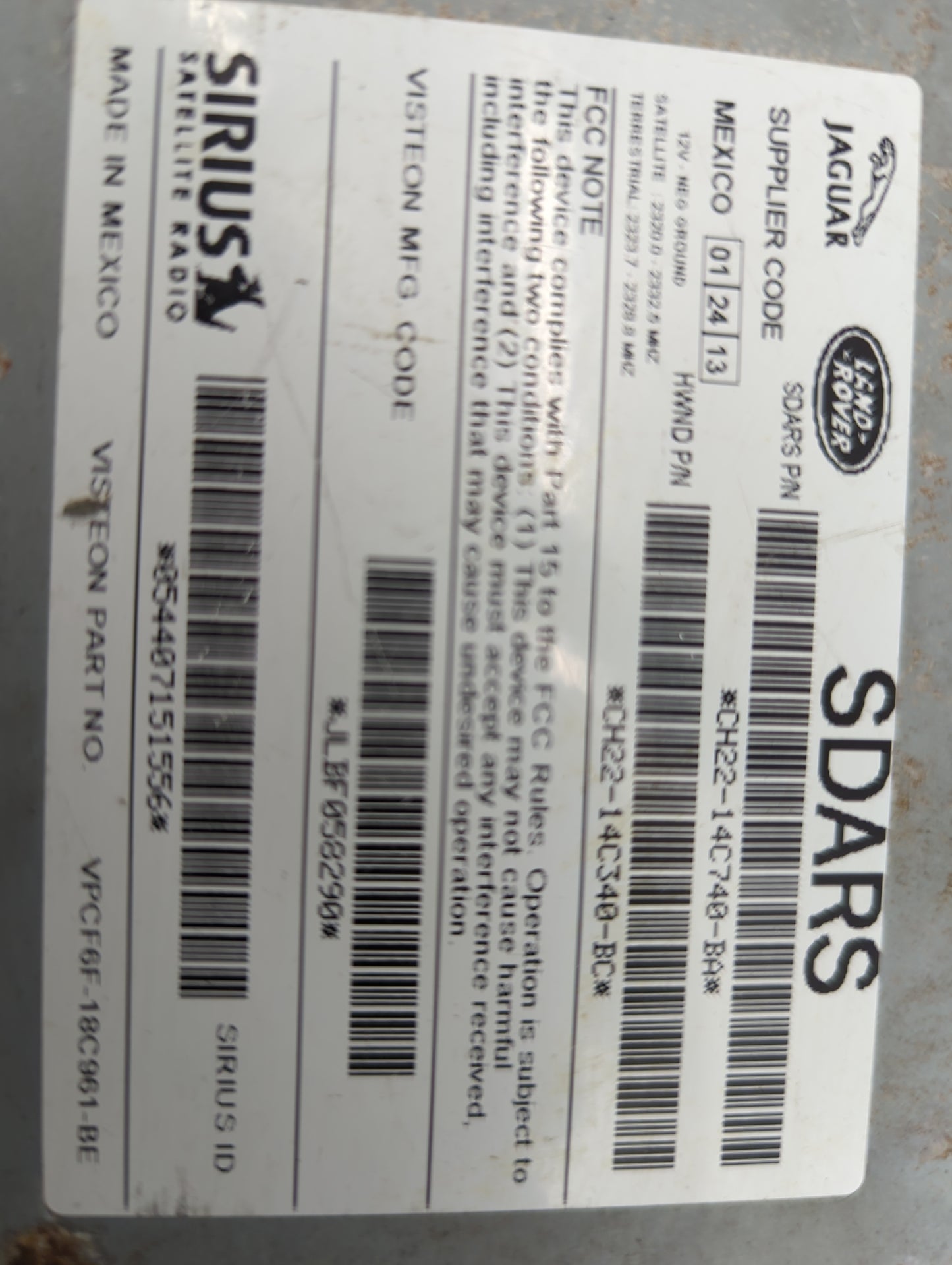 2009-2014 Jaguar Xf Communication Control Module - Oemusedautoparts1.com