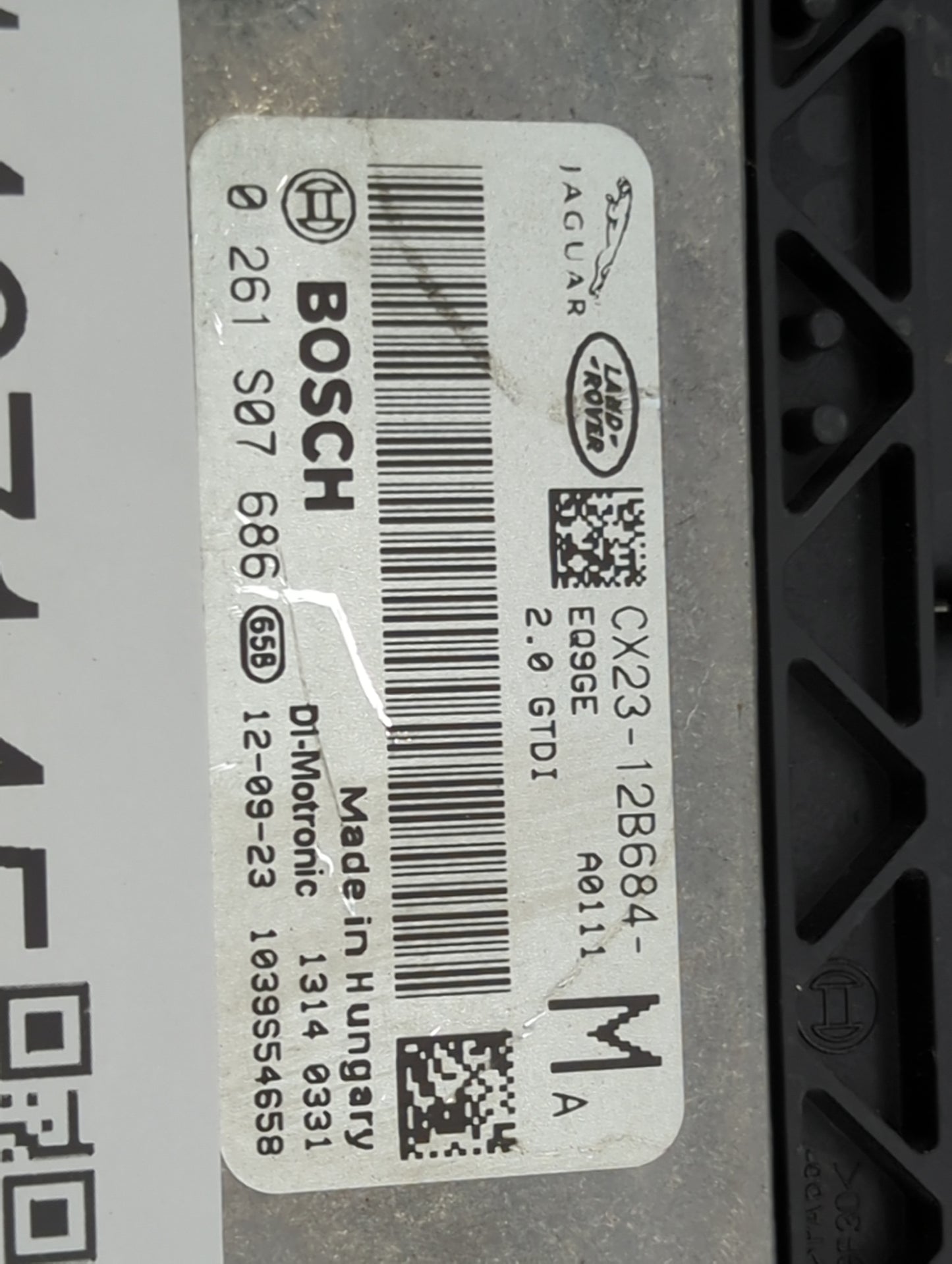2013-2014 Jaguar Xf PCM Engine Control Computer ECU ECM PCU OEM P/N:0261S07686 CX23-12B684-, 5327504058 Fits Fits 2013 2014 