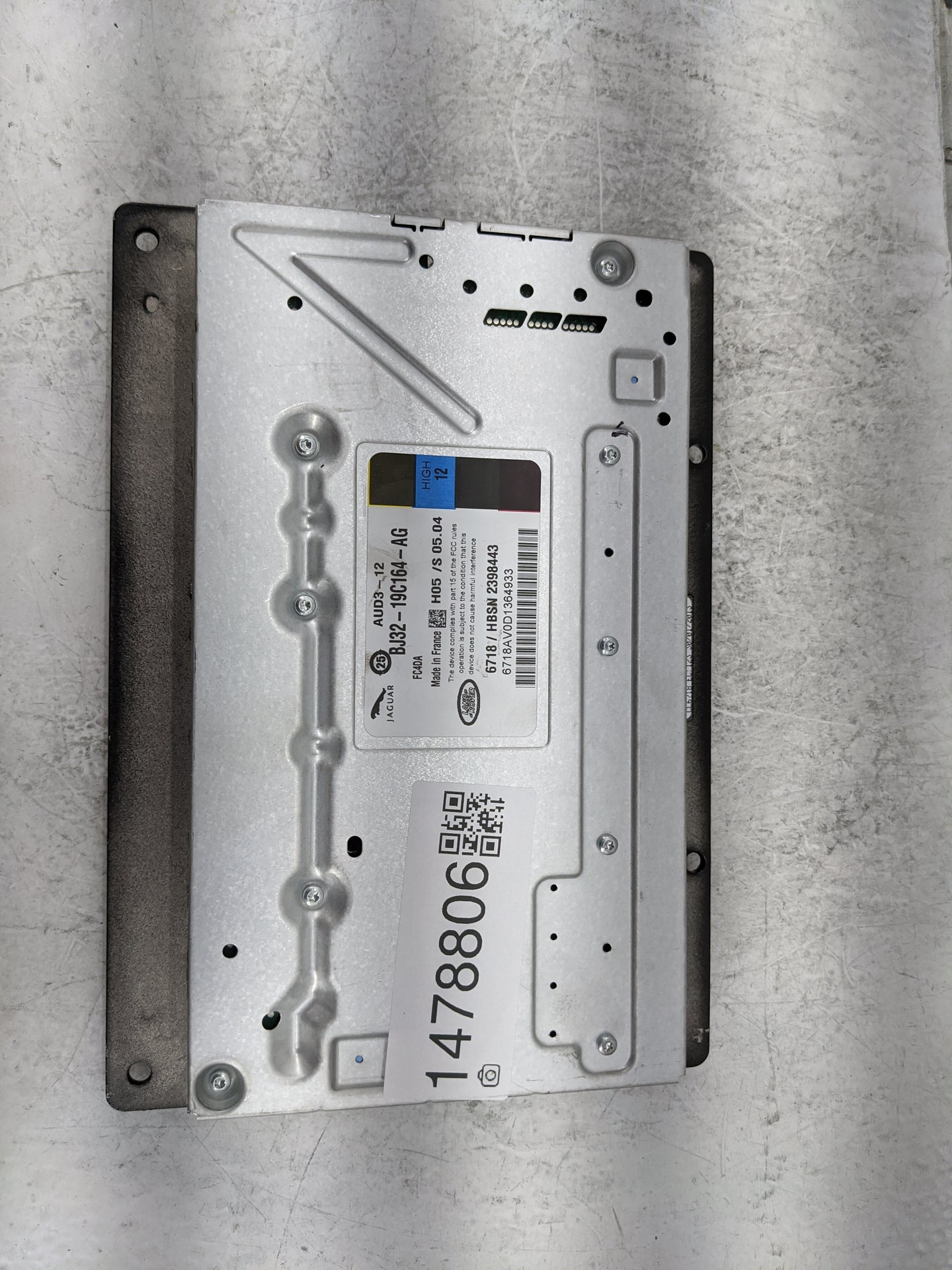 2013-2015 Jaguar Xf Radio Speaker Amplifier Bj32-19c164-ag|aud3-12|fc4da - Oemusedautoparts1.com