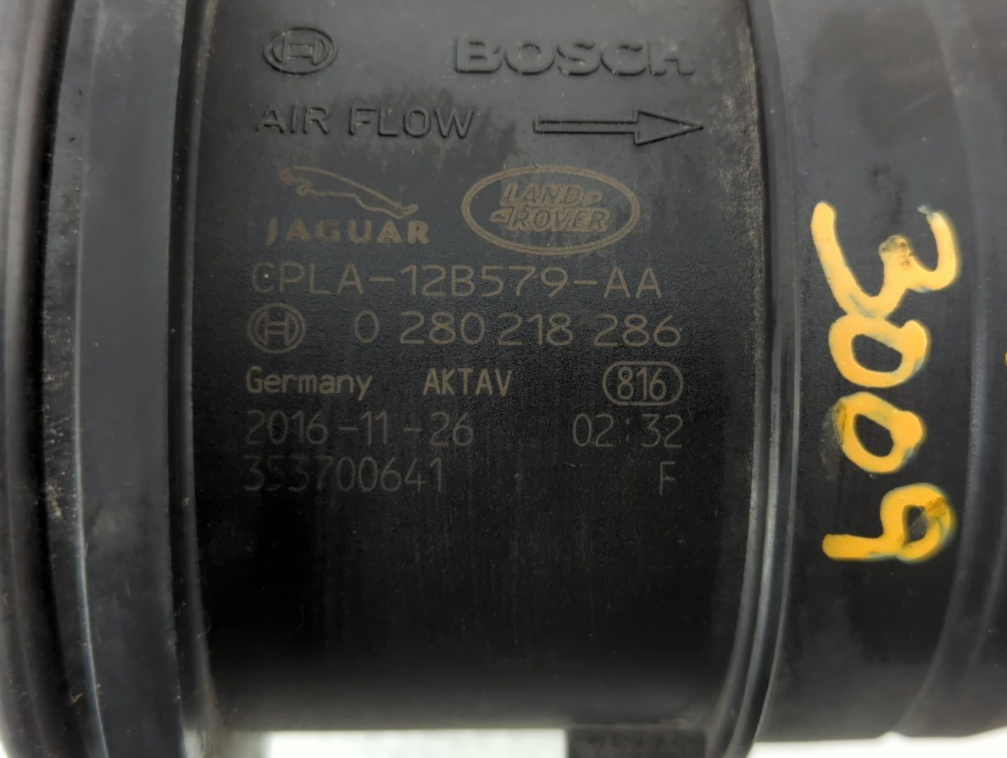 2013 Jaguar Xf Mass Air Flow Meter Maf - Oemusedautoparts1.com