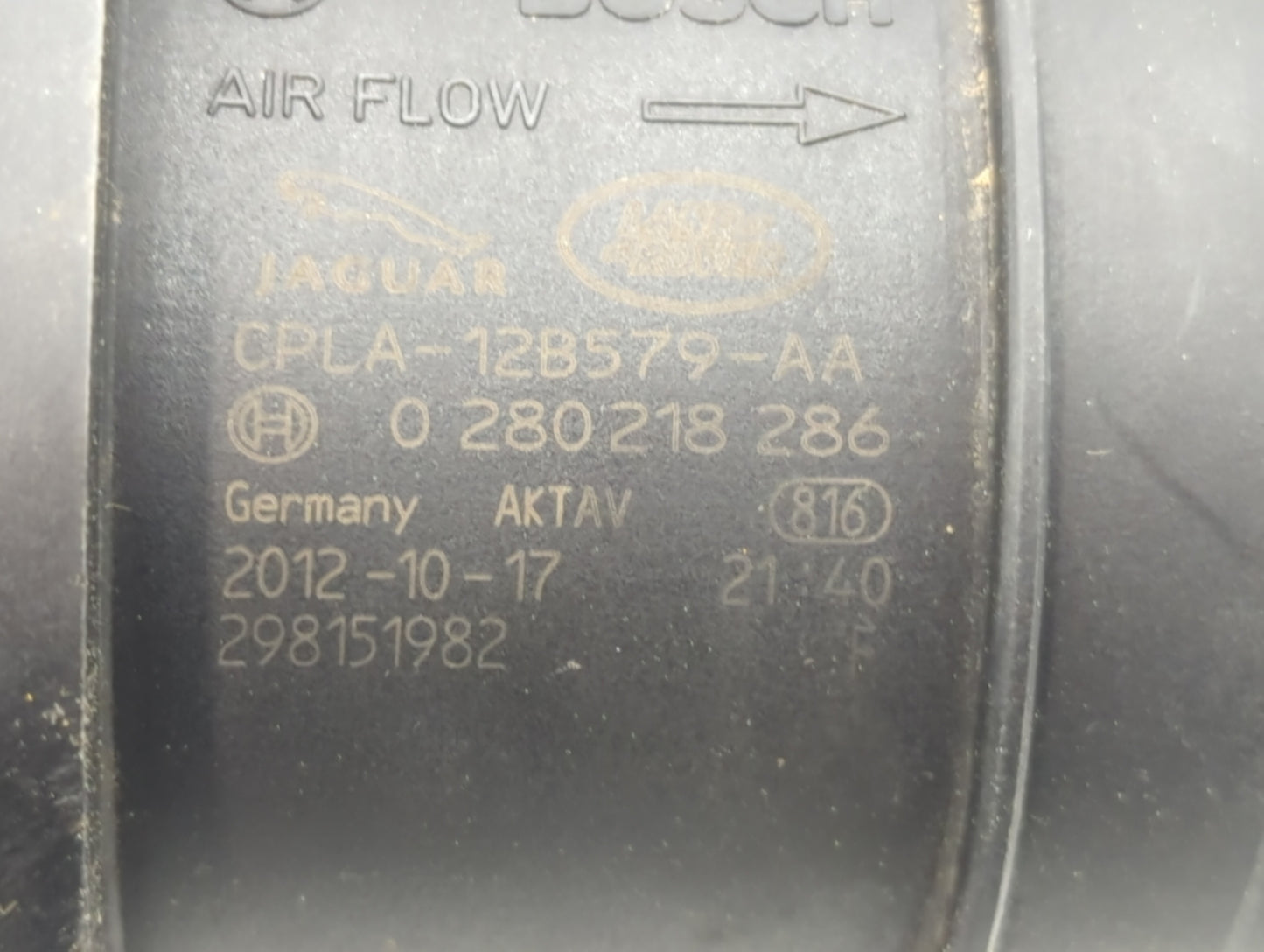 2013-2019 Jaguar Xf Mass Air Flow Meter Maf - Oemusedautoparts1.com