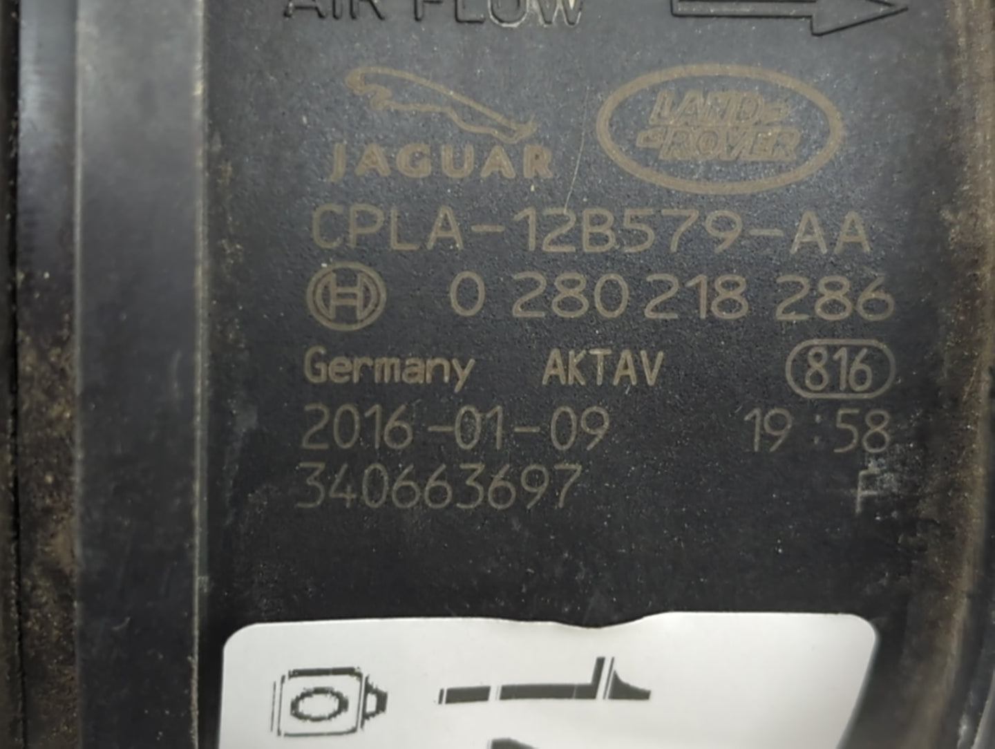 2013-2019 Jaguar Xj Mass Air Flow Meter Maf - Oemusedautoparts1.com