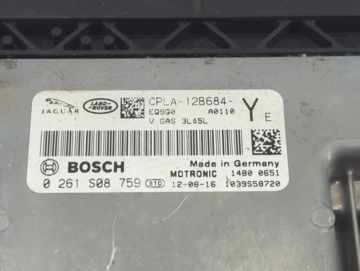 2013-2019 Jaguar Xj PCM Engine Control Computer ECU ECM PCU OEM P/N:CPLA-12B684- 0261S08759 OEM Used Auto Parts - Oemusedaut