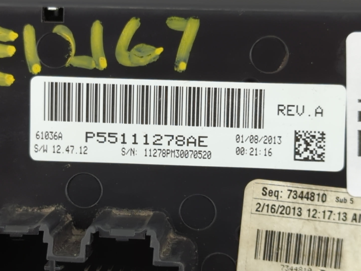 2013 Jeep Compass Climate Control Module Temperature AC/Heater Replacement P/N:P55111278AE Fits Fits 2011 2012 2014 2015 201