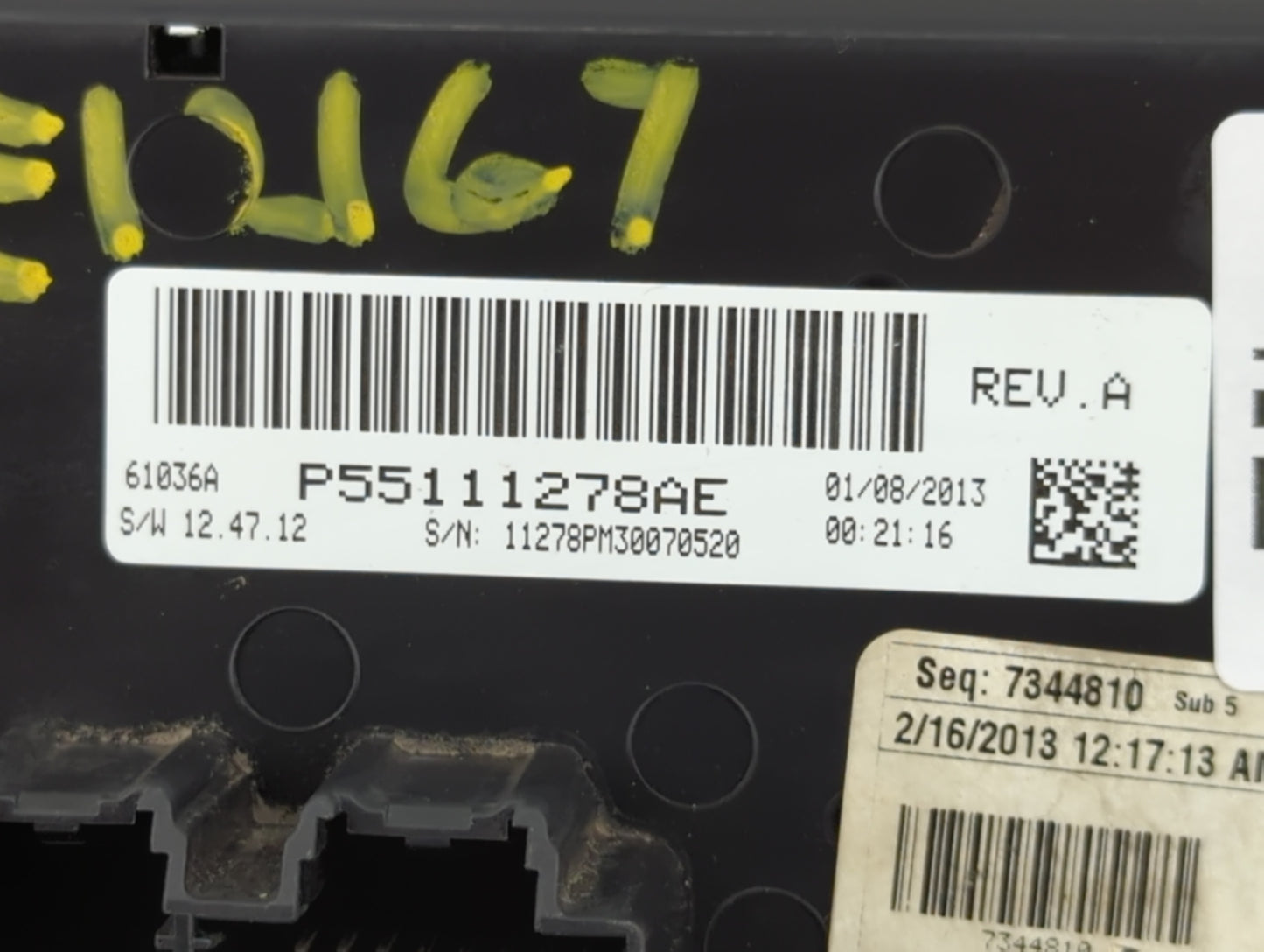 2013 Jeep Compass Climate Control Module Temperature AC/Heater Replacement P/N:P55111278AE Fits Fits 2011 2012 2014 2015 201