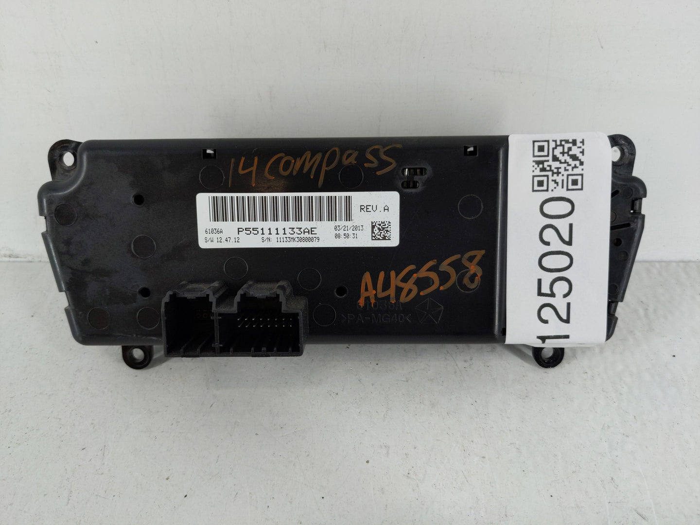 2013 Jeep Compass Climate Control Module Temperature AC/Heater Replacement P/N:P55111133AE Fits Fits 2011 2012 2014 2015 201