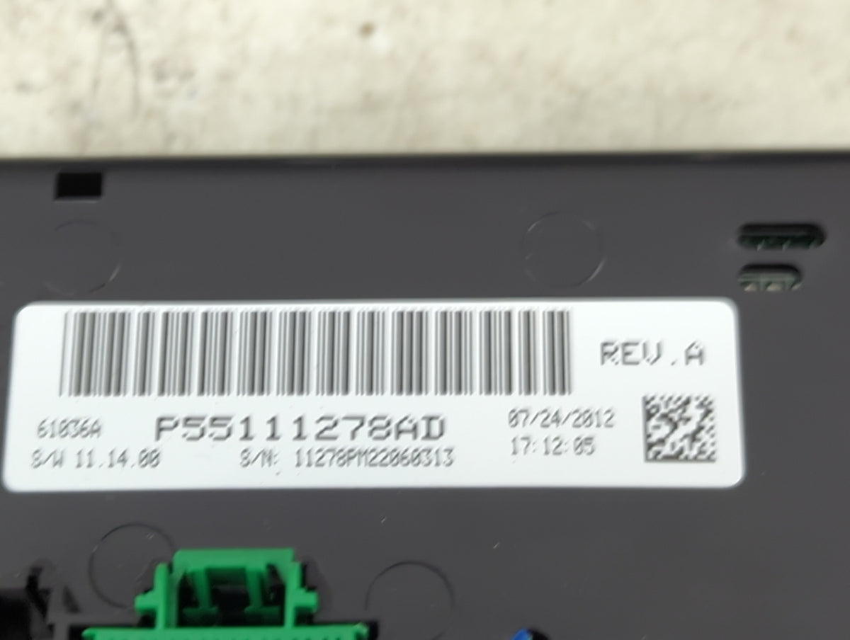 2013 Jeep Compass Climate Control Module Temperature AC/Heater Replacement P/N:P55111278AD Fits Fits 2011 2012 2014 2015 201