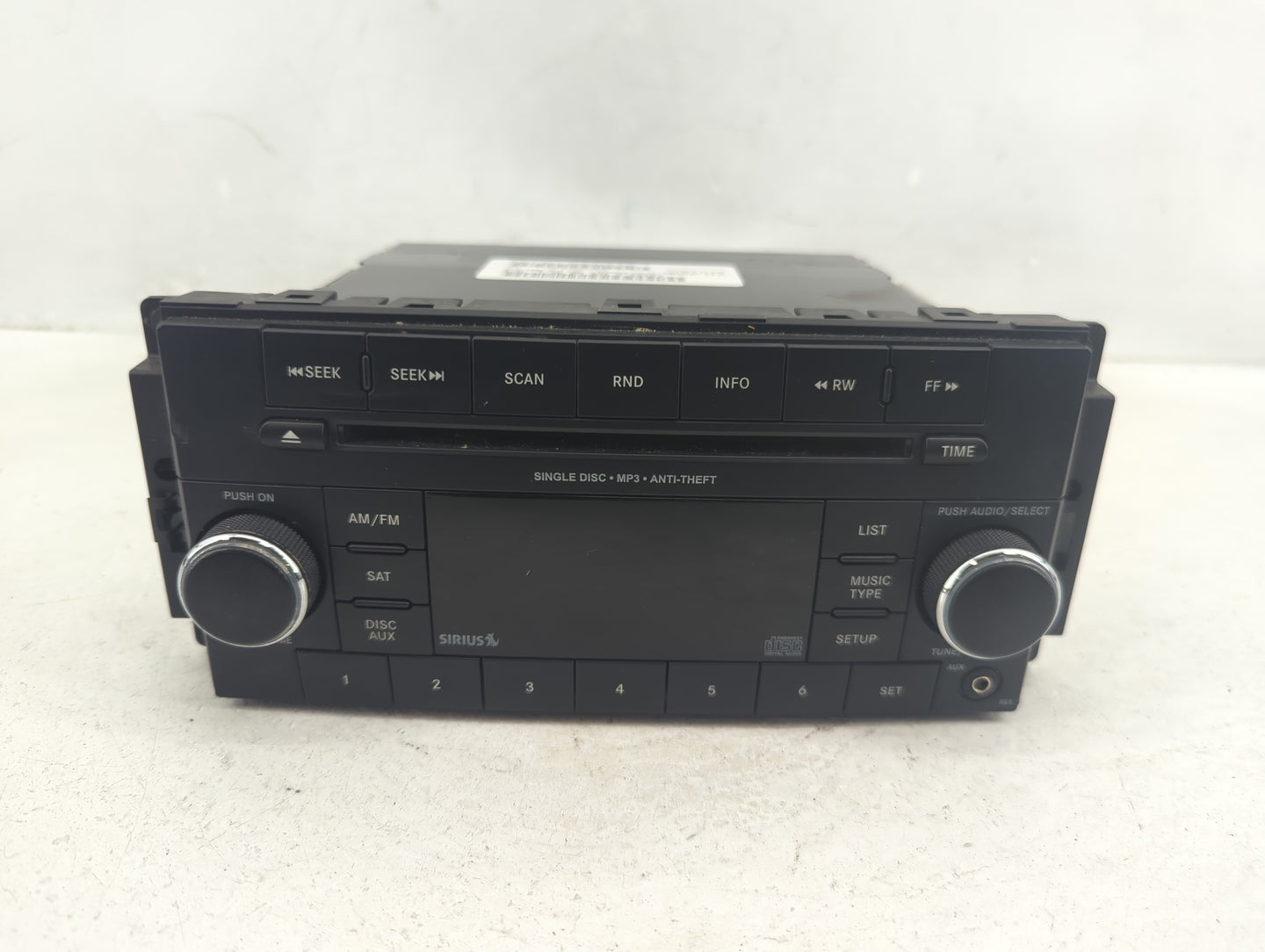 2013 Jeep Compass Radio AM FM Cd Player Receiver Replacement P/N:P05091163AC Fits Fits 2014 2015 2016 2017 OEM Used Auto Par