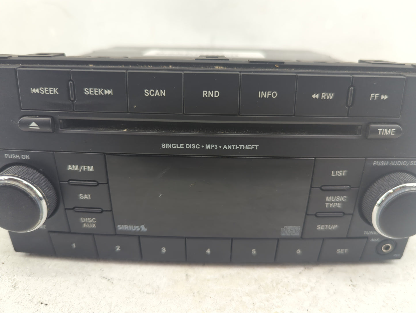 2013 Jeep Compass Radio AM FM Cd Player Receiver Replacement P/N:P05091163AC Fits Fits 2014 2015 2016 2017 OEM Used Auto Par