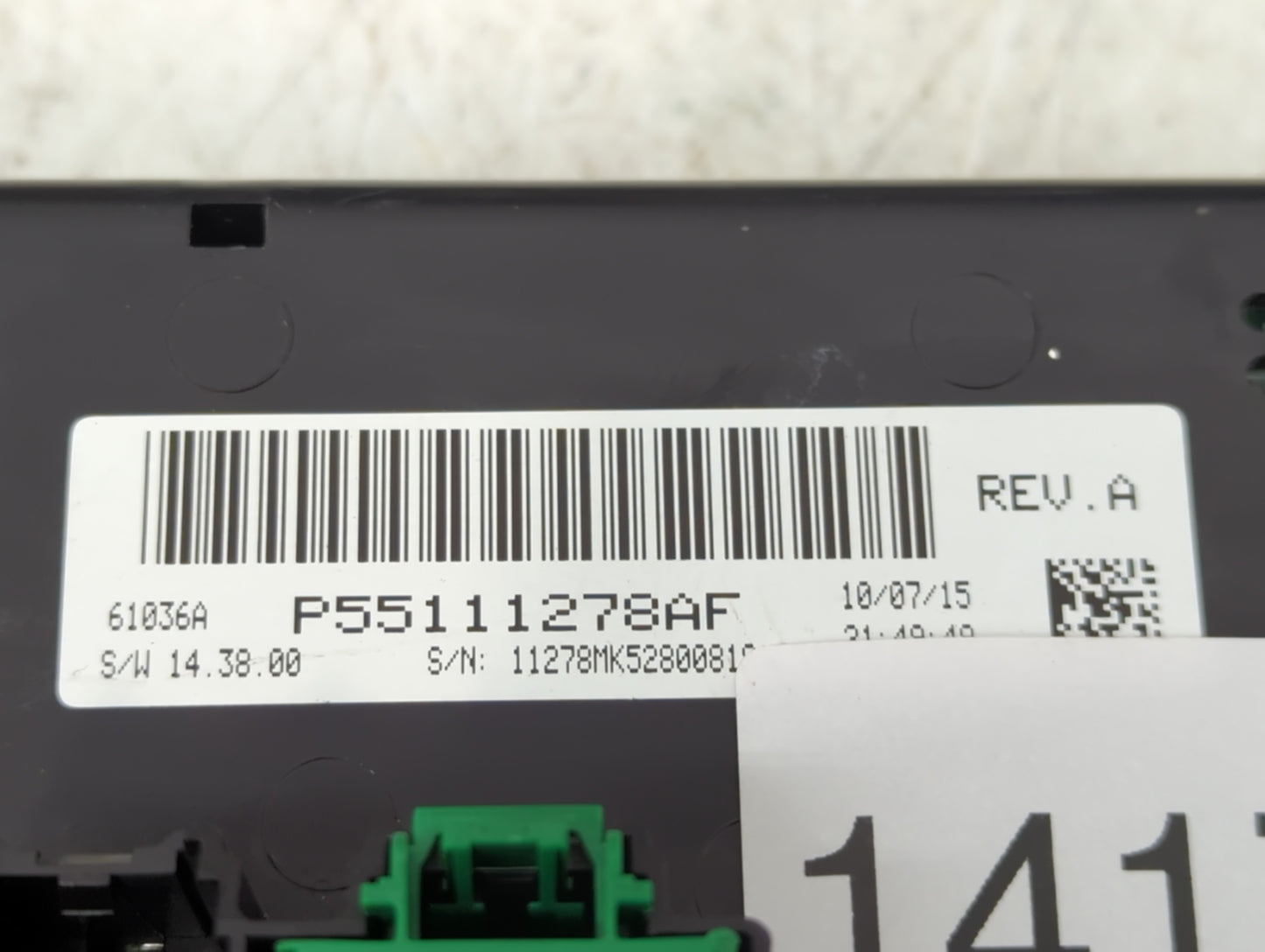 2013 Jeep Compass Climate Control Module Temperature AC/Heater Replacement P/N:P55111278AF P55111278AD Fits OEM Used Auto Pa