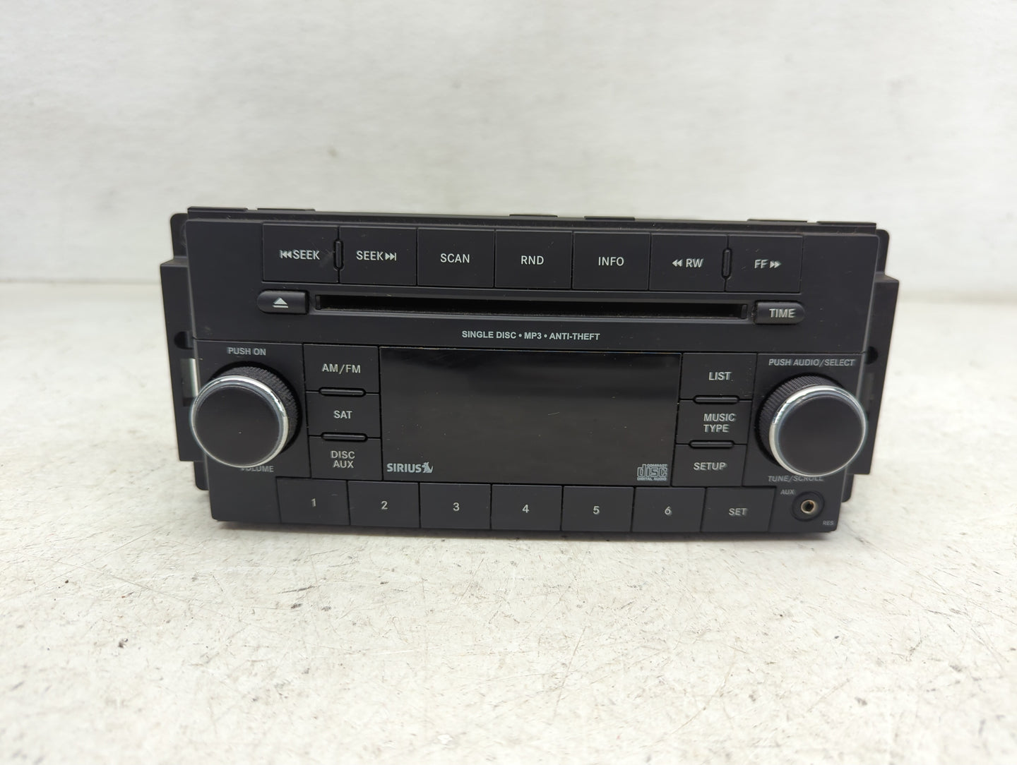 2013 Jeep Compass Radio AM FM Cd Player Receiver Replacement P/N:P05091163AC Fits Fits 2014 2015 2016 2017 OEM Used Auto Par