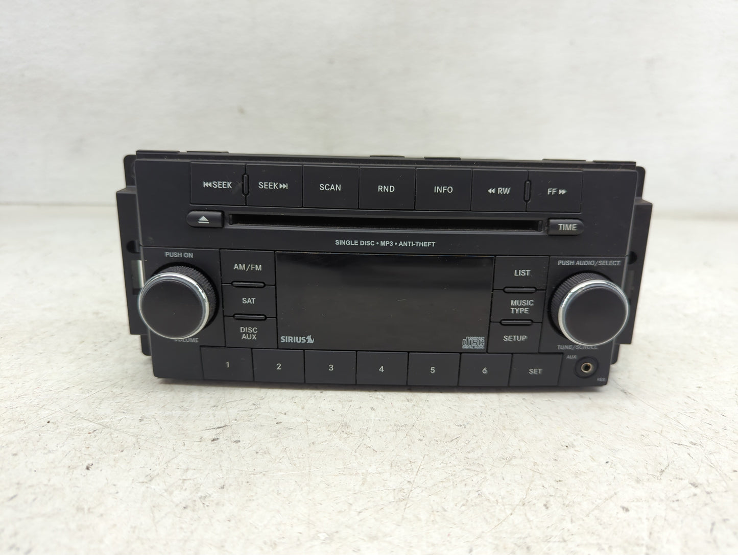 2013 Jeep Compass Radio AM FM Cd Player Receiver Replacement P/N:P05091163AC Fits Fits 2014 2015 2016 2017 OEM Used Auto Par