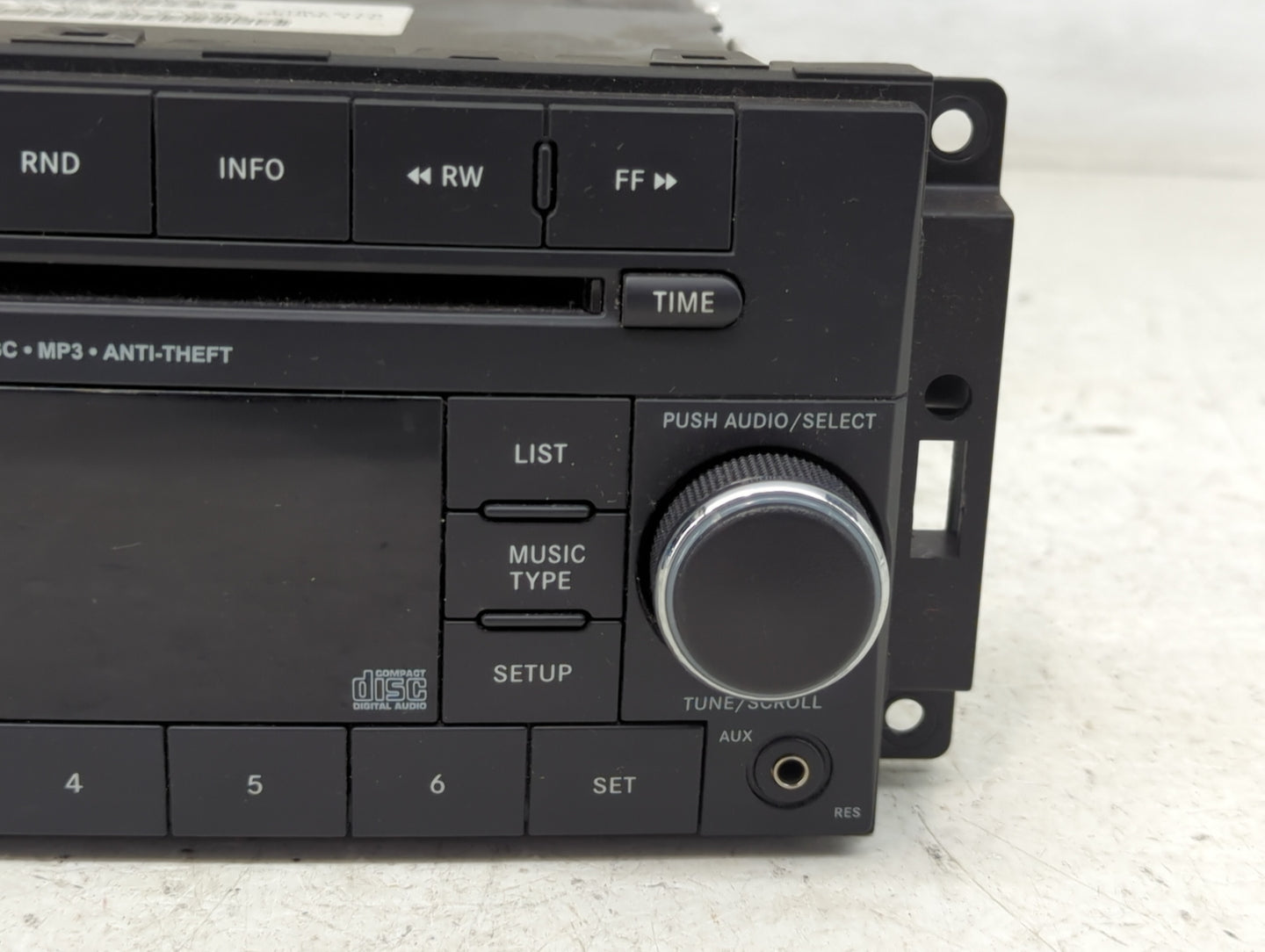 2013 Jeep Compass Radio AM FM Cd Player Receiver Replacement P/N:P05091163AC Fits Fits 2014 2015 2016 2017 OEM Used Auto Par