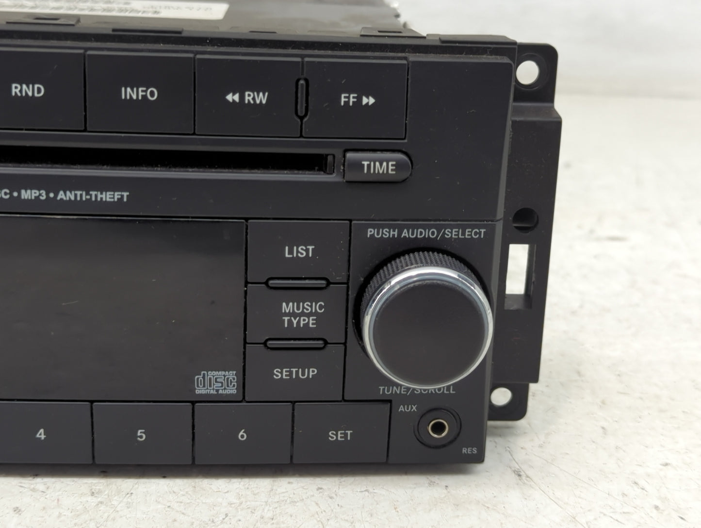2013 Jeep Compass Radio AM FM Cd Player Receiver Replacement P/N:P05091163AC Fits Fits 2014 2015 2016 2017 OEM Used Auto Par