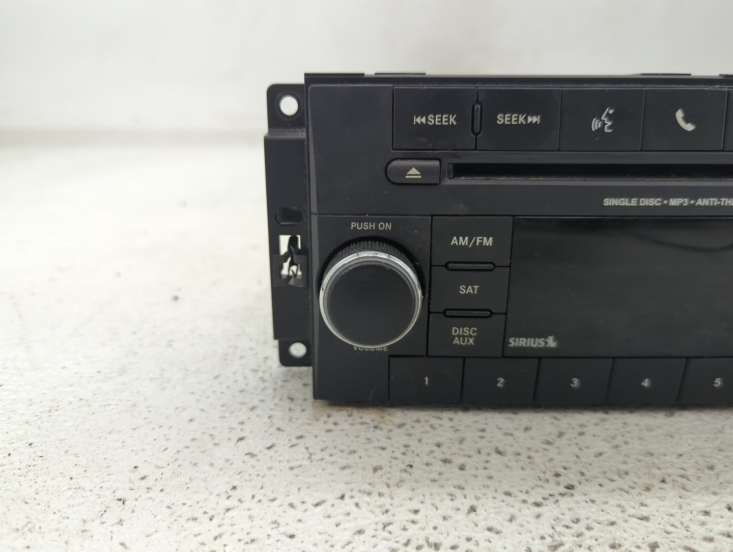 2013 Jeep Compass Radio AM FM Cd Player Receiver Replacement P/N:P05091197AC Fits Fits 2014 2015 2016 2017 OEM Used Auto Par
