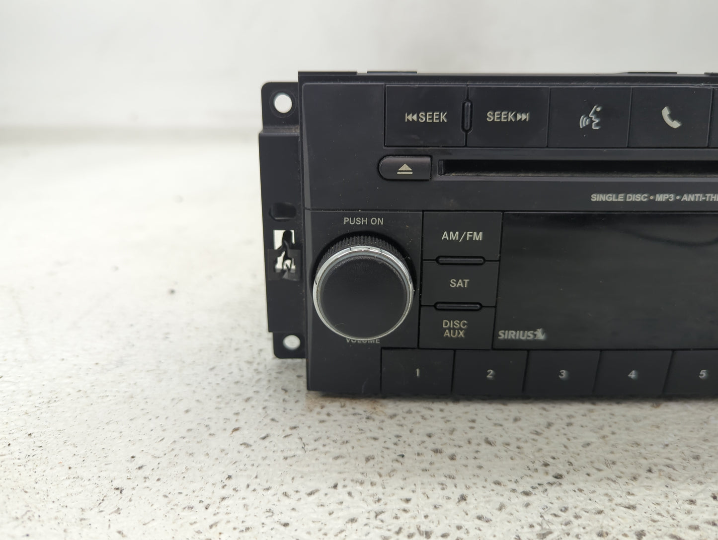 2013 Jeep Compass Radio AM FM Cd Player Receiver Replacement P/N:P05091197AC Fits Fits 2014 2015 2016 2017 OEM Used Auto Par