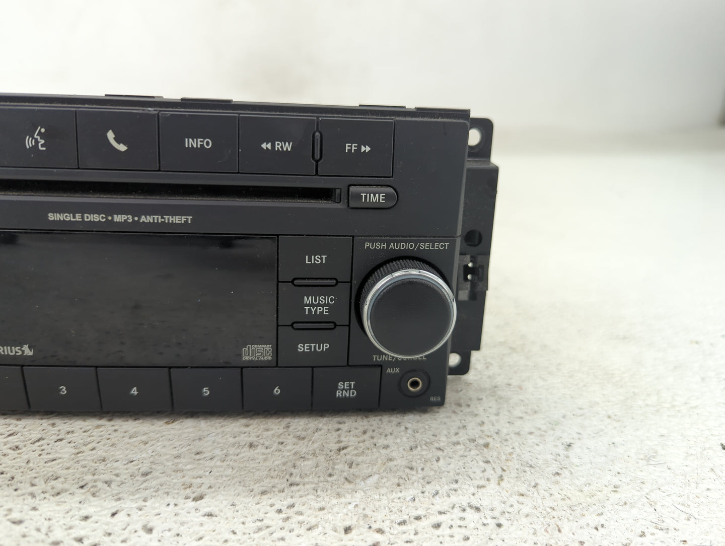 2013 Jeep Compass Radio AM FM Cd Player Receiver Replacement P/N:P05091197AC Fits Fits 2014 2015 2016 2017 OEM Used Auto Par