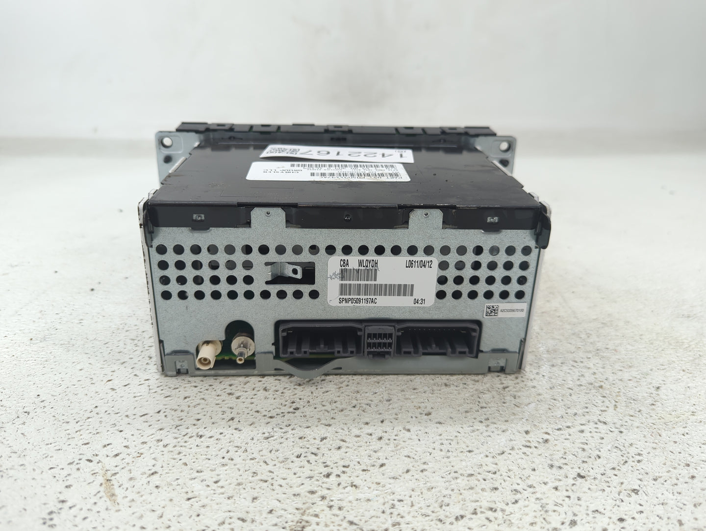 2013 Jeep Compass Radio AM FM Cd Player Receiver Replacement P/N:P05091197AC Fits Fits 2014 2015 2016 2017 OEM Used Auto Par